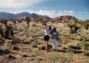 with Mom in the Vegas desert